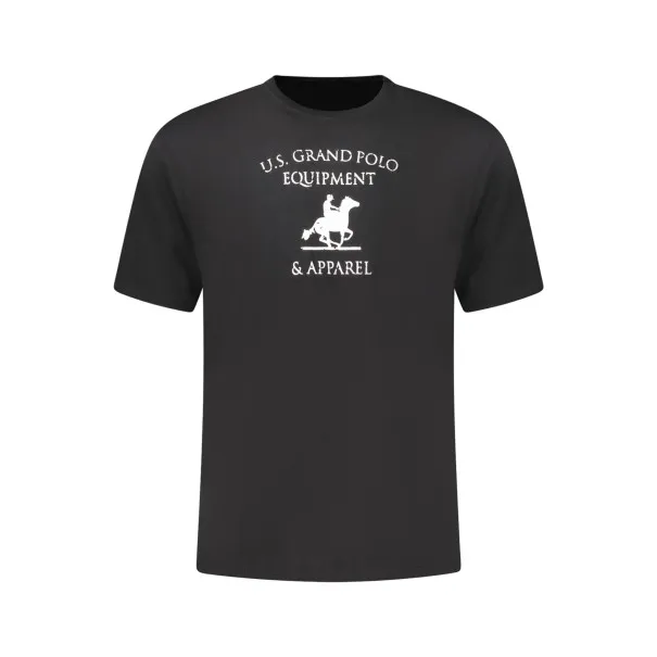 T-shirt noir à manches courtes pour homme US GRAND - U.S. GRAND