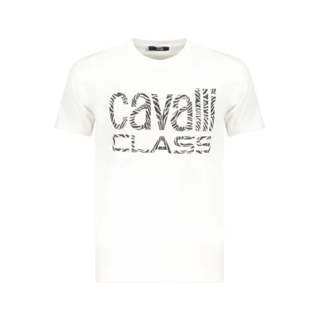 T-SHIRT À MANCHES COURTES CAVALLI CLASS HOMME BLANC - CAVALLI CLASS