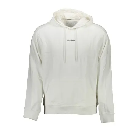 Sweat-shirt zippé homme Calvin Klein blanc - CALVIN KLEIN