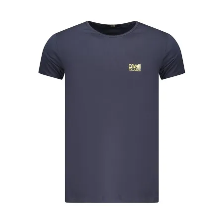 T-SHIRT À MANCHES COURTES POUR HOMMES CAVALLI CLASS BLEU - CAVALLI CLASS