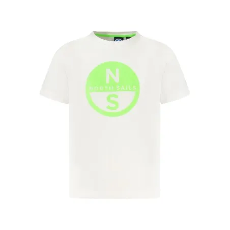 T-SHIRT MANCHES COURTES NORTH SAILS ENFANT BLANC - NORTH SAILS