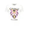 T-SHIRT À MANCHES COURTES CAVALLI CLASS HOMME BLANC - CAVALLI CLASS