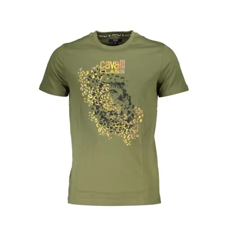 T-SHIRT À MANCHES COURTES CAVALLI CLASS HOMME VERT - CAVALLI CLASS