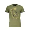 T-SHIRT À MANCHES COURTES CAVALLI CLASS HOMME VERT - CAVALLI CLASS