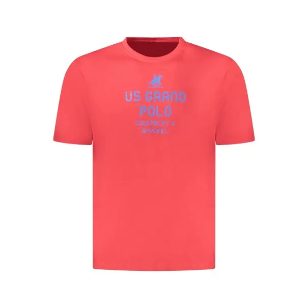 T-shirt rouge à manches courtes pour homme US GRAND - U.S. GRAND