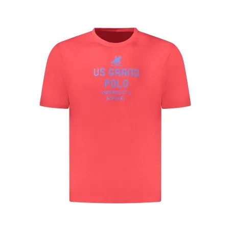 T-shirt rouge à manches courtes pour homme US GRAND - U.S. GRAND