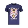T-SHIRT À MANCHES COURTES CAVALLI CLASS HOMME BLEU - CAVALLI CLASS