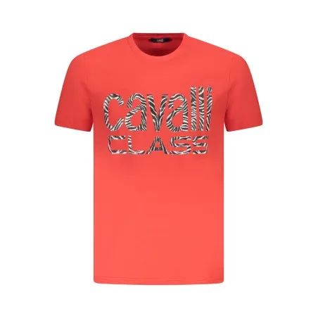 T-SHIRT À MANCHES COURTES CAVALLI CLASS HOMME ROUGE - CAVALLI CLASS