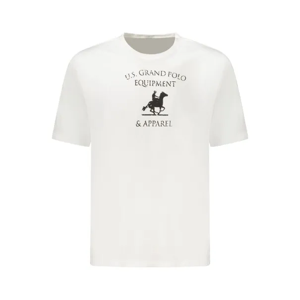 T-shirt blanc à manches courtes US GRAND pour homme - U.S. GRAND