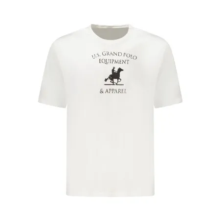 T-shirt blanc à manches courtes US GRAND pour homme - U.S. GRAND