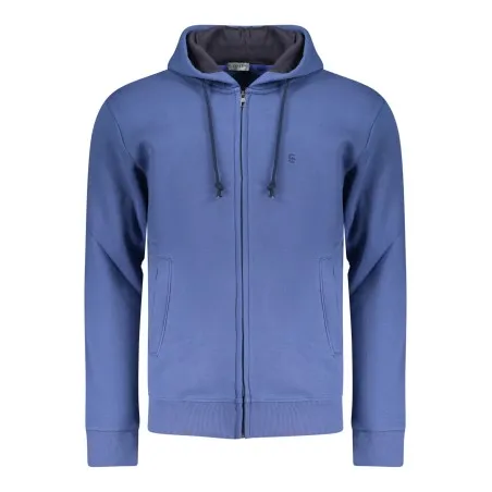 SWEAT-SHIRT BLEU À FERMETURE ÉCLAIR POUR HOMME COVERI MOVING - COVERI MOVING