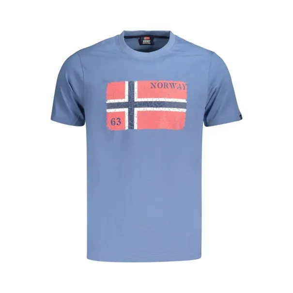 T-shirt à manches courtes pour homme, Norvège 1963, bleu - NORWAY 1963