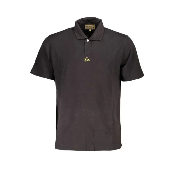 POLO HOMME NOIR À MANCHES COURTES LA MARTINA - LA MARTINA