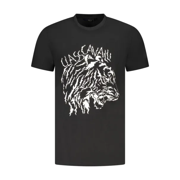 T-SHIRT À MANCHES COURTES CAVALLI CLASS HOMME NOIR - CAVALLI CLASS