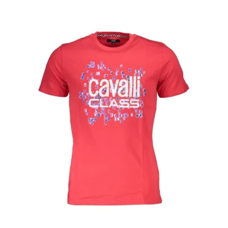 T-SHIRT À MANCHES COURTES CAVALLI CLASS HOMME ROUGE - CAVALLI CLASS