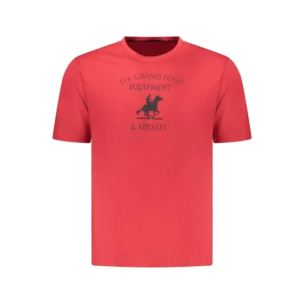 T-shirt rouge à manches courtes pour homme US GRAND - U.S. GRAND