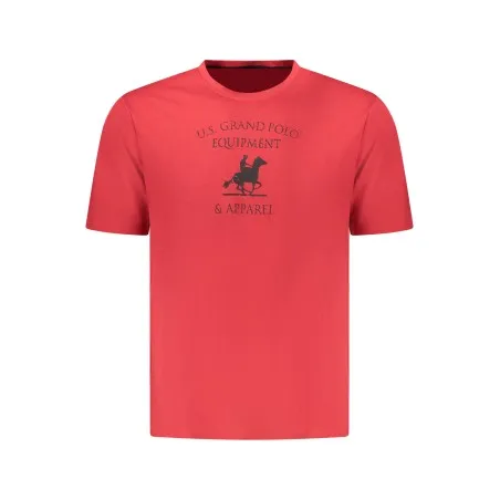 T-shirt rouge à manches courtes pour homme US GRAND - U.S. GRAND