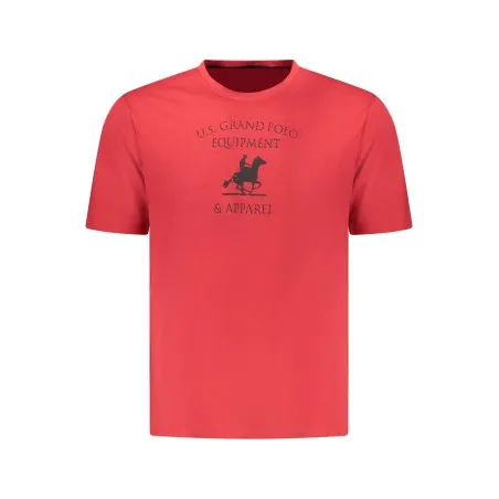 T-shirt rouge à manches courtes pour homme US GRAND - U.S. GRAND