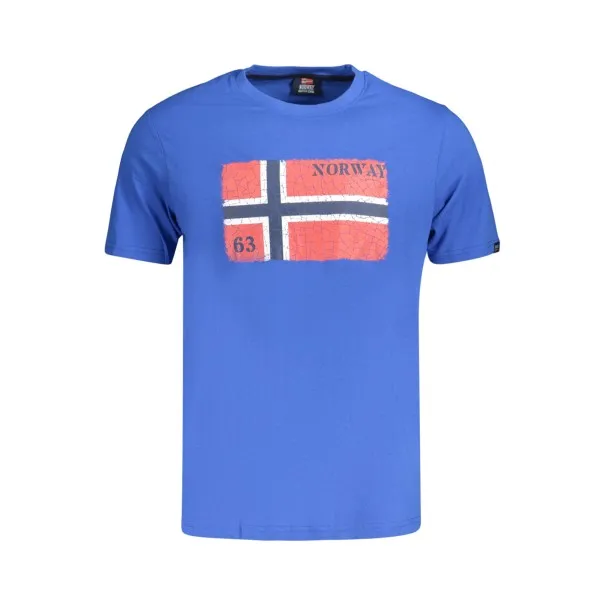 T-shirt à manches courtes pour homme, Norvège 1963, bleu - NORWAY 1963