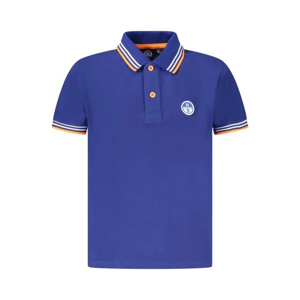 POLO MANCHES COURTES NORTH SAILS ENFANT BLEU - NORTH SAILS