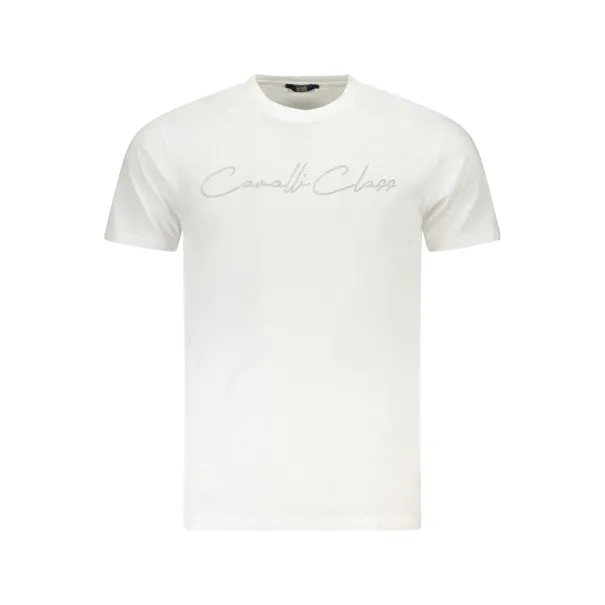 T-SHIRT À MANCHES COURTES CAVALLI CLASS HOMME BLANC - CAVALLI CLASS