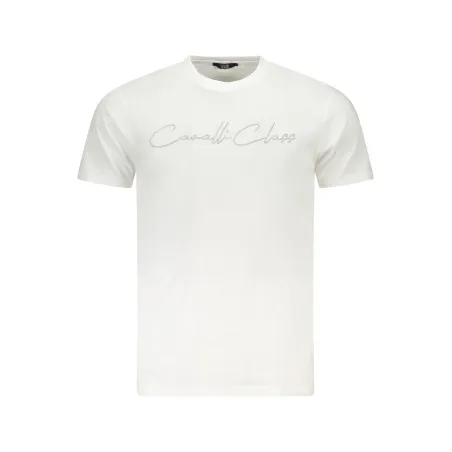 T-SHIRT À MANCHES COURTES CAVALLI CLASS HOMME BLANC - CAVALLI CLASS