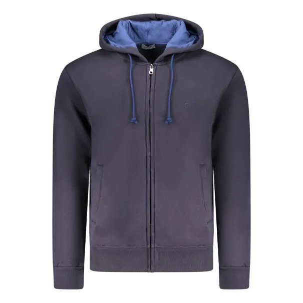 SWEAT-SHIRT BLEU À FERMETURE ÉCLAIR POUR HOMME COVERI MOVING - COVERI MOVING