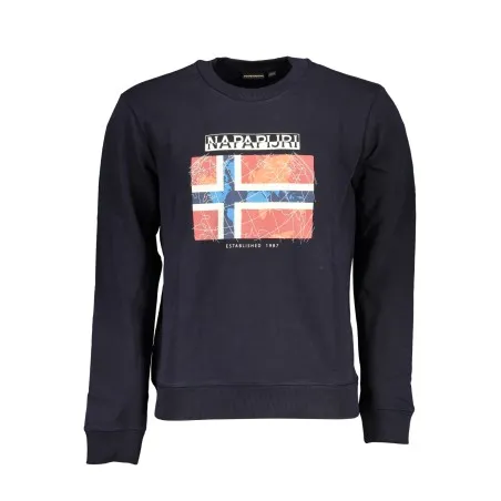 SWEAT-SHIRT SANS FERMETURE ÉCLAIR NAPAPIJRI POUR HOMMES BLEU - NAPAPIJRI