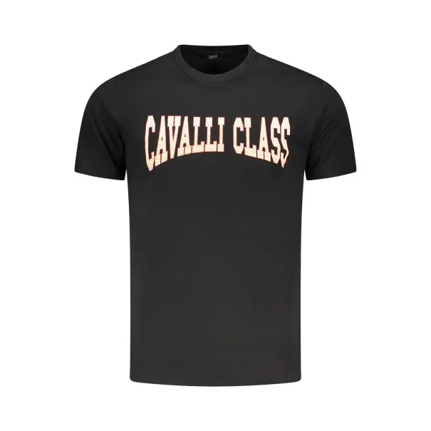 T-SHIRT À MANCHES COURTES CAVALLI CLASS HOMME NOIR - CAVALLI CLASS