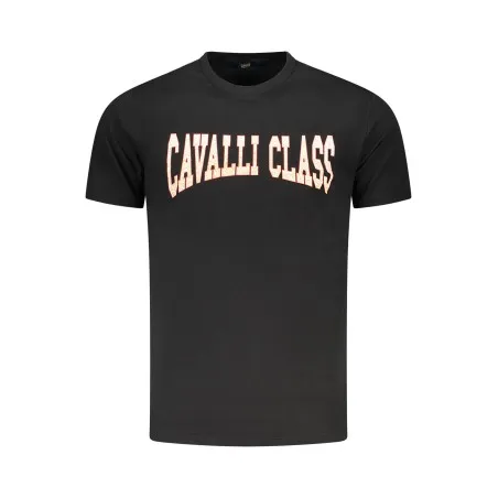 T-SHIRT À MANCHES COURTES CAVALLI CLASS HOMME NOIR - CAVALLI CLASS