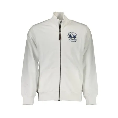 Sweat-shirt zippé blanc pour homme LA MARTINA - LA MARTINA