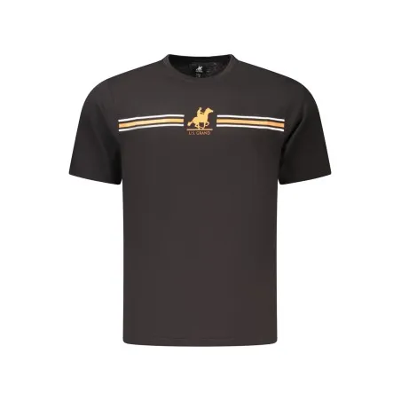 T-shirt noir à manches courtes pour homme US GRAND - U.S. GRAND