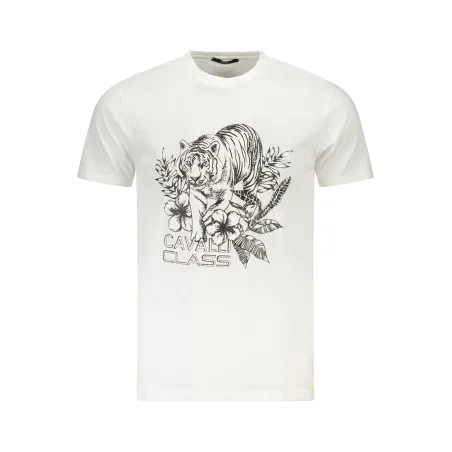 T-SHIRT À MANCHES COURTES CAVALLI CLASS HOMME BLANC - CAVALLI CLASS