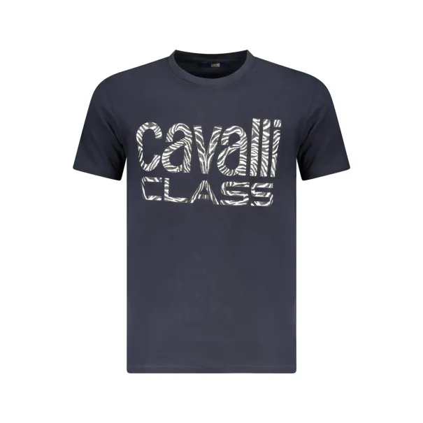 T-SHIRT À MANCHES COURTES CAVALLI CLASS HOMME BLEU - CAVALLI CLASS