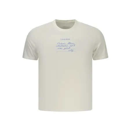 T-shirt blanc à manches courtes pour homme Calvin Klein - CALVIN KLEIN