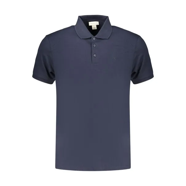 Polo à manches courtes pour homme Calvin Klein, bleu - CALVIN KLEIN