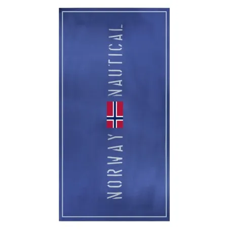 SERVIETTE DE PLAGE UNISEXE NORVÈGE 1963 BLEU - NORWAY 1963