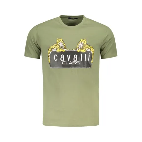 T-SHIRT À MANCHES COURTES CAVALLI CLASS HOMME VERT - CAVALLI CLASS