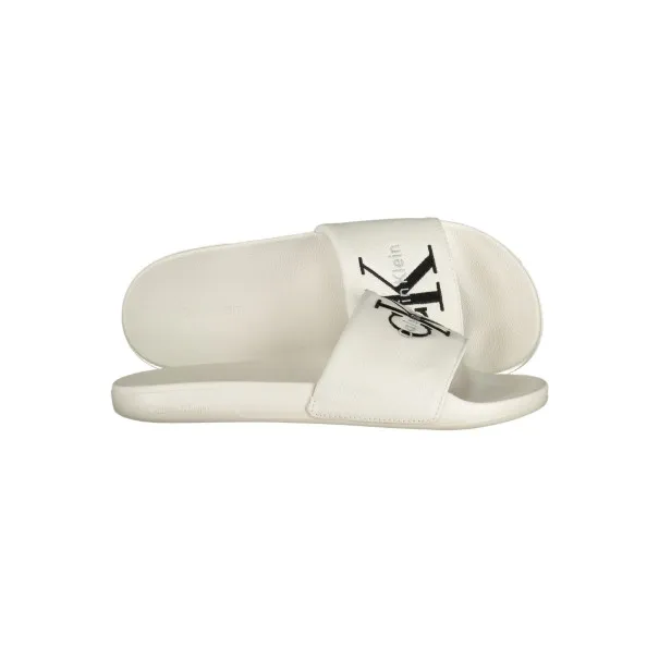 CHAUSSONS BLANCS CALVIN KLEIN POUR HOMMES - CALVIN KLEIN