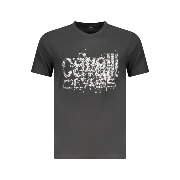 T-SHIRT À MANCHES COURTES CAVALLI CLASS HOMME NOIR - CAVALLI CLASS