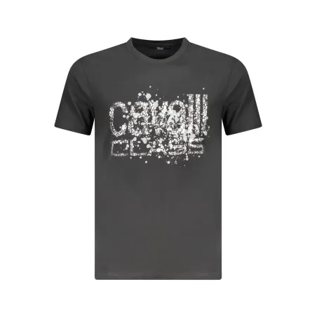 T-SHIRT À MANCHES COURTES CAVALLI CLASS HOMME NOIR - CAVALLI CLASS