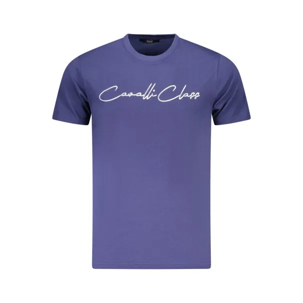 T-SHIRT À MANCHES COURTES CAVALLI CLASS HOMME BLEU - CAVALLI CLASS