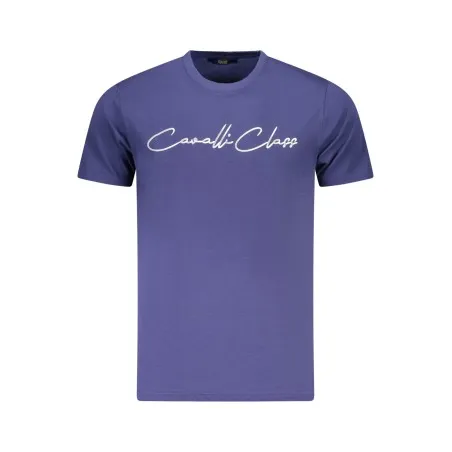 T-SHIRT À MANCHES COURTES CAVALLI CLASS HOMME BLEU - CAVALLI CLASS