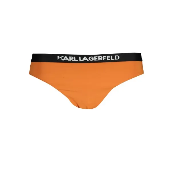 KARL LAGERFELD BEACHWEAR BAS DE MAILLOT DE BAIN FEMME ORANGE - KARL LAGERFELD BEACHWEAR