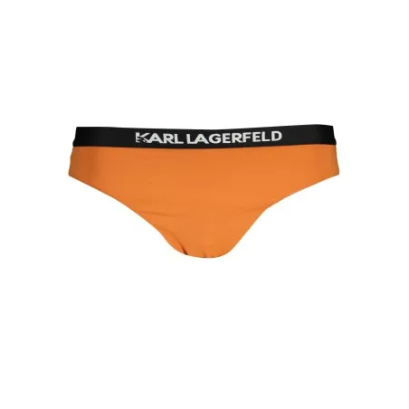 KARL LAGERFELD BEACHWEAR BAS DE MAILLOT DE BAIN FEMME ORANGE - KARL LAGERFELD BEACHWEAR