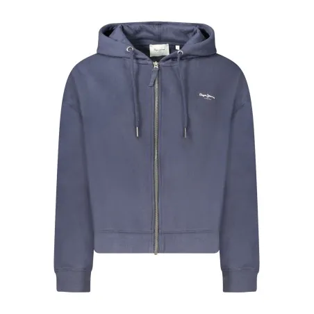 Sweat-shirt zippé bleu pour femme PEPE JEANS - PEPE JEANS