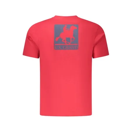 T-shirt rouge à manches courtes pour homme US GRAND - U.S. GRAND