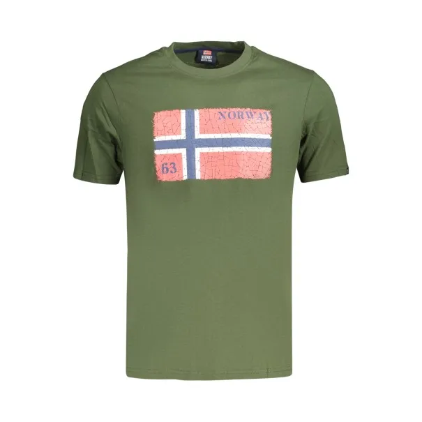 T-shirt vert à manches courtes pour homme, Norvège 1963 - NORWAY 1963