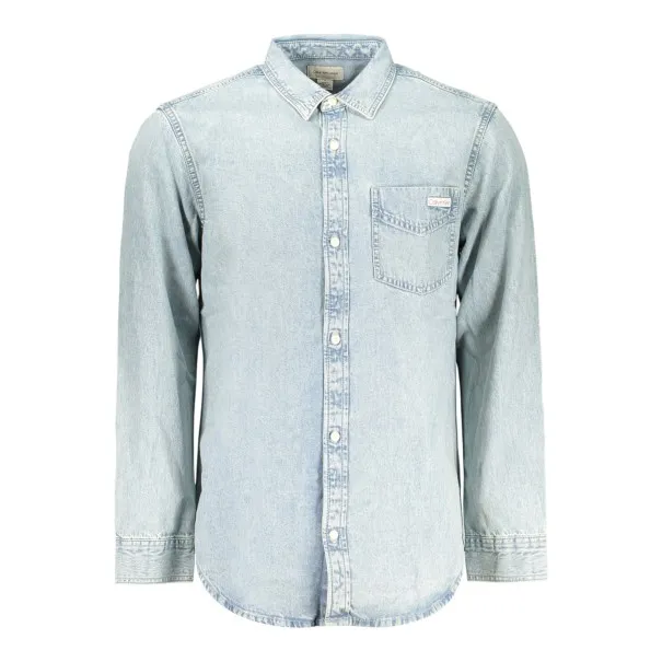 Chemise à manches longues pour homme Calvin Klein, bleue - CALVIN KLEIN