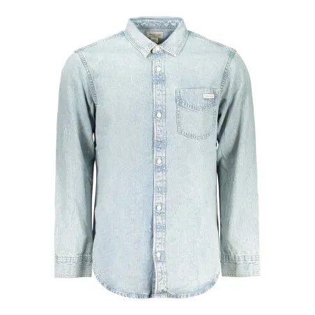 Chemise à manches longues pour homme Calvin Klein, bleue - CALVIN KLEIN